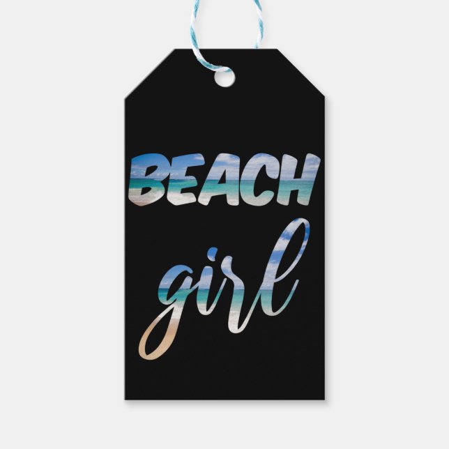 Etiqueta Para Presente Beach Girl (Frente)