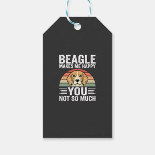 Etiqueta Para Presente Beagle Me Faz Feliz Amante de Cachorro