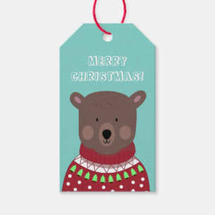 Etiqueta Para Presente Bear Natal