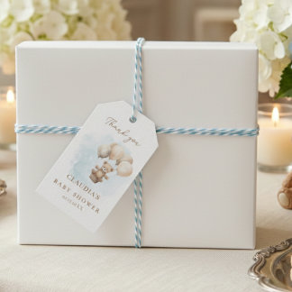 Etiqueta Para Presente Bearly Wait Neutral Baby Shower