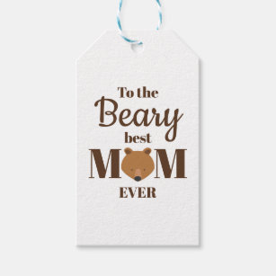 Etiqueta Para Presente Beary Best Mãe