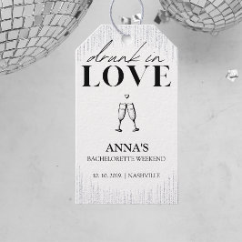 Etiqueta Para Presente Bêbada de Amor Lantejoulas Despedida de Solteira