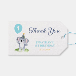 Etiqueta Para Presente Bebê Coala Balão Aniversário Fofo