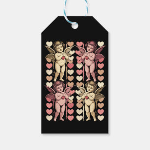 Etiqueta Para Presente Bebê Cupido Coquete laço Dia dos Namorados Retro