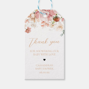 Etiqueta Para Presente Bebê em Bloom Primavera Wildflower Tags