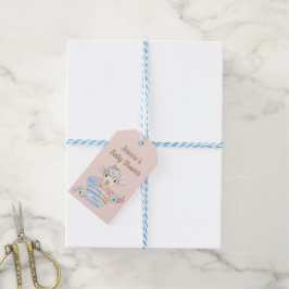 Etiqueta Para Presente Bebê Fazenda Cordeiro Rosa Azul Berçário