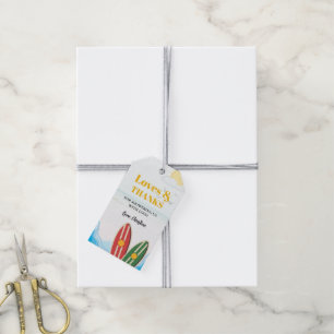 Etiqueta Para Presente Bebê na praia conselho obrigado você