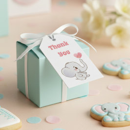 Etiqueta Para Presente Bebê Rosa Obrigado