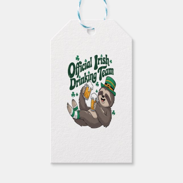 Etiqueta Para Presente Bebendo irlandês Lloth (Frente)
