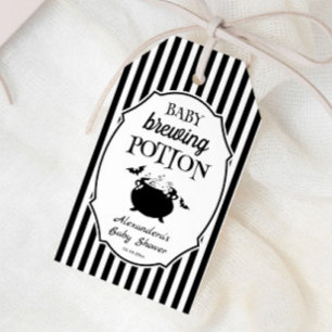 Etiqueta Para Presente Bebida de Mamãe Favors para Chá de Bebê de Hallowe