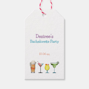Etiqueta Para Presente Bebidas Frutadas Personalizadas para Despedida de 