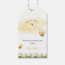 Etiqueta Para Presente Bee Gender Reveal • What Will Baby Bee