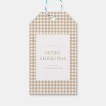 Beige Gingham Natal