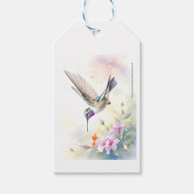 Etiqueta Para Presente Beija-flor (Frente)