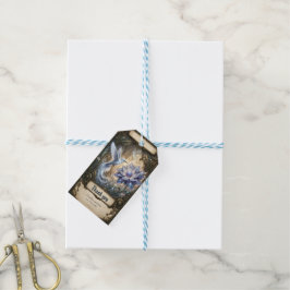 Etiqueta Para Presente Beija-flor Enfeitiçado & Flor da Lua