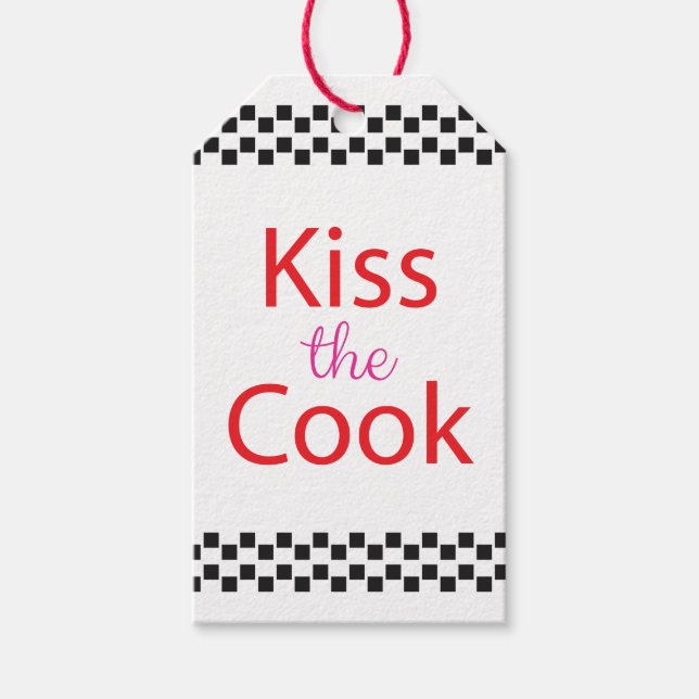 Etiqueta Para Presente Beija O Cook (Frente)