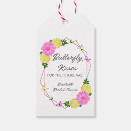 Etiqueta Para Presente Beijos de Borboleta Para o Futuro Casamento da Sra