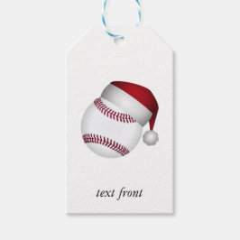 Etiqueta Para Presente Beisebol de Natal