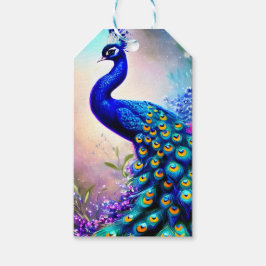 Etiqueta Para Presente Bela Fantasy Peacock