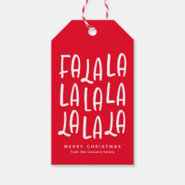 Etiqueta Para Presente Belo divertimento vermelho personalizado feriado d