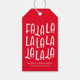 Etiqueta Para Presente Belo divertimento vermelho personalizado feriado d