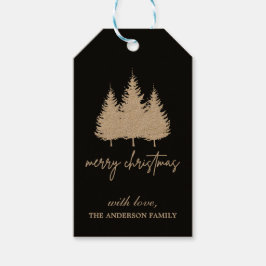 Etiqueta Para Presente Belo e elegante Feliz Natal Personalizado