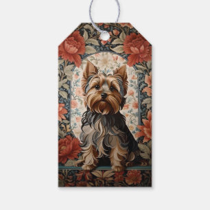 Etiqueta Para Presente Belo Yorkie Yorkshire Terrier Portrait