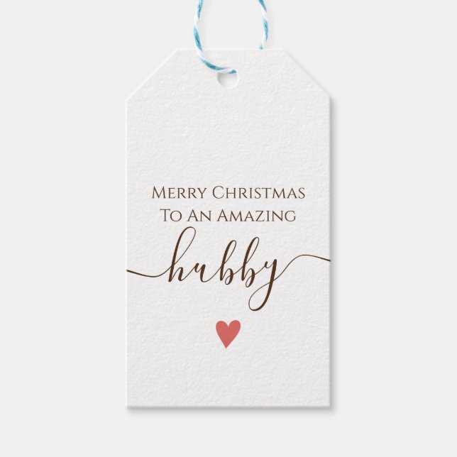 Etiqueta Para Presente belos momentos do Natal da Feliz Hubby (Frente)