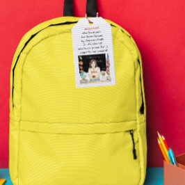 Etiqueta Para Presente Bênção da Maçã das Mochilas para o Professor