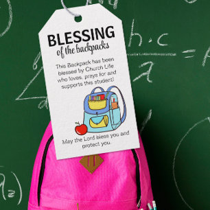 Etiqueta Para Presente Bênção das mochilas