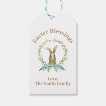 Bênçãos personalizadas de Páscoa Coelho de Aquarel