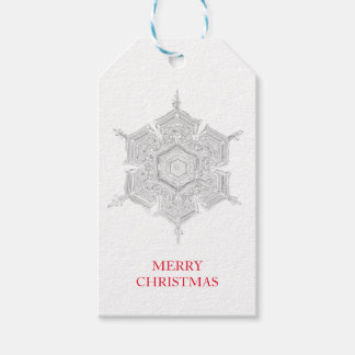 ETIQUETA PARA PRESENTE BENTLEY'S SNOWFLAKE MERRY CHRISTMAS GIFT TAG