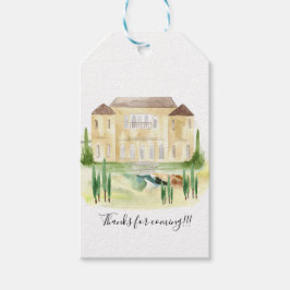 Etiqueta Para Presente Benvenuti Italia Villa Wedding Gift Tags