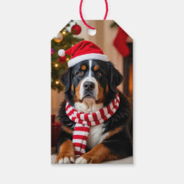 Etiqueta Para Presente Bernese Mountain Dog Natal