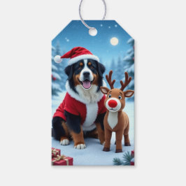 Etiqueta Para Presente Bernese Mountain Dog Natal