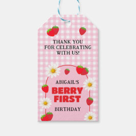 ETIQUETA PARA PRESENTE BERRY FIRST BIRTHDAY 