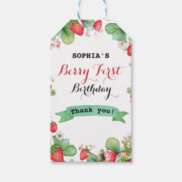 Etiqueta Para Presente Berry Lovely First Birthday