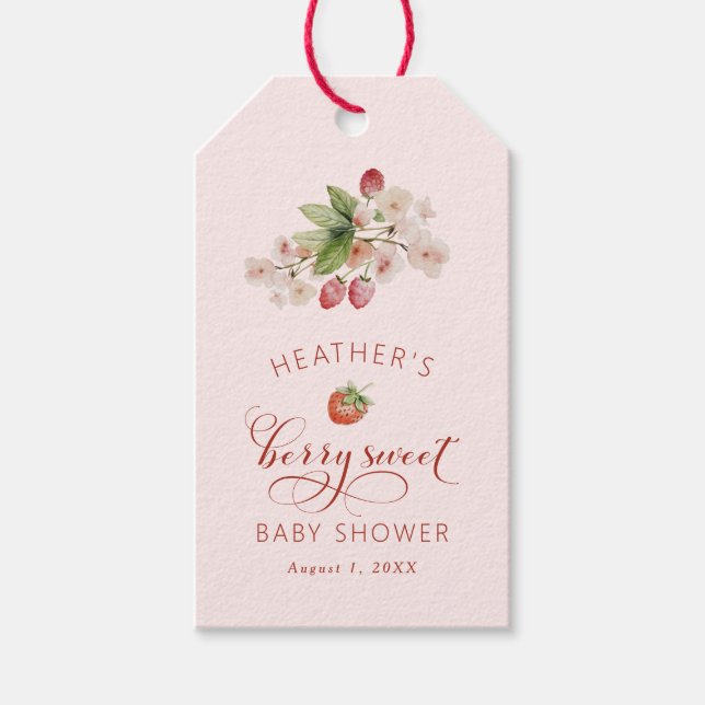 Etiqueta Para Presente Berry Sweet Obrigado (Frente)