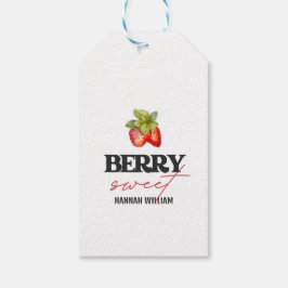 Etiqueta Para Presente Berry Sweet Strawberry Chá de fraldas