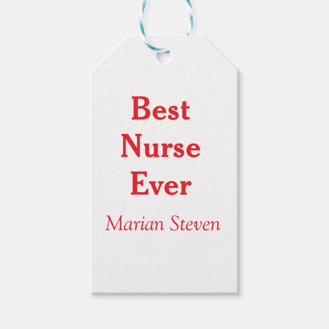 Etiqueta Para Presente Best nurse ever medical professional paramedical d (Frente)
