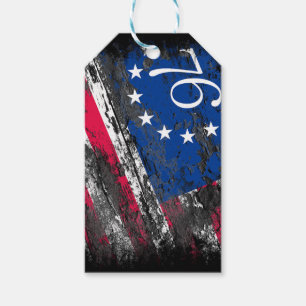 Etiqueta Para Presente Betsy Ross Flag 1776 Patriótico 4 de julho