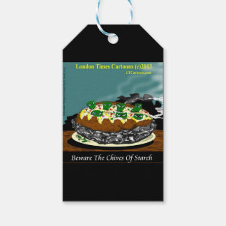 Etiqueta Para Presente Beware the Chives of Starch – Funny Foodie Cartoon