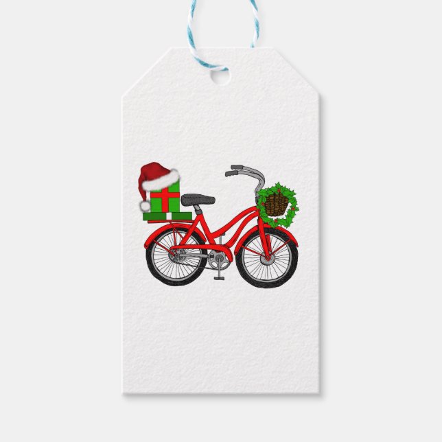 Etiqueta Para Presente bicicleta do xmas (Frente)