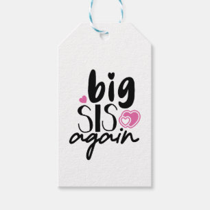 Etiqueta Para Presente Big Sis Novamente