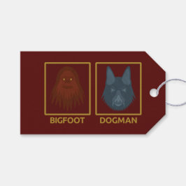 Etiqueta Para Presente Bigfoot & Dogman Gift Tag