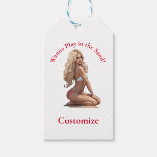 Etiqueta Para Presente Bikini Beach Girl Thunder_Cove
