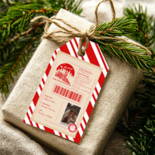 Etiqueta Para Presente Bilhete de Natal do Polar Express