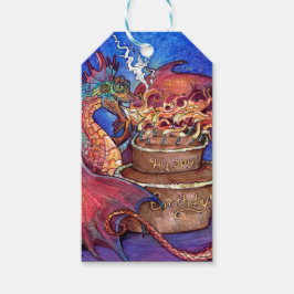 Etiqueta Para Presente Birthday Cake Dragon