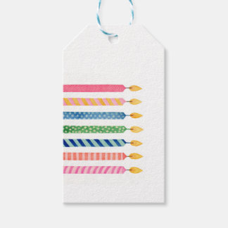 Etiqueta Para Presente Birthday Candles Artisan Colorful Celebration