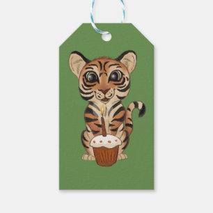 Etiqueta Para Presente Birthday Tiger